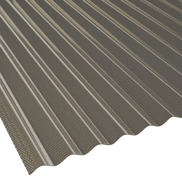terrassendach komplettset sinusplatte 76 18 wabenstruktur polycarbonat 28 mm bronze