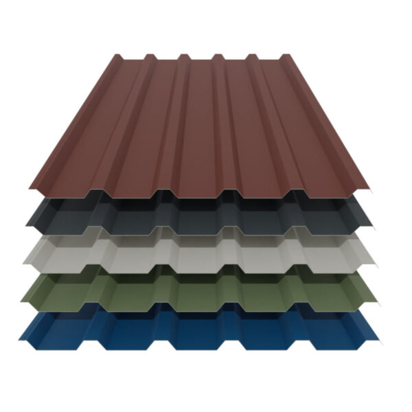 trapezblech 35 207 stahl dachprofil 25my polyester farbbeschichtung 050 mm staerke