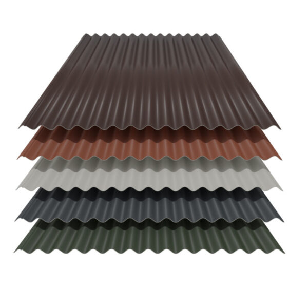 wellblech 76 18 stahl dachprofil 25my polyester farbbeschichtung 075 mm staerke