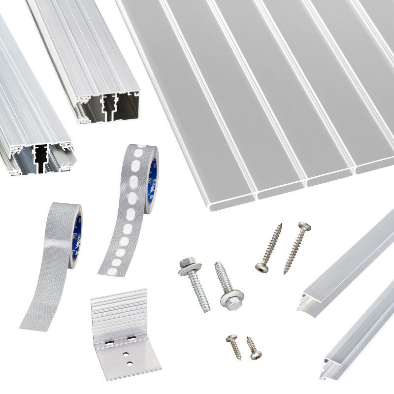 Acryl Doppelstegplatten | Terrassendach-Set | hochwertigem Alu Verlegeprofil | 16 mm | 64 mm Kammerbreite | glasklar 1 Acryl Doppelstegplatten | Terrassendach-Set | hochwertigem Alu Verlegeprofil | 16 mm | 64 mm Kammerbreite | glasklar