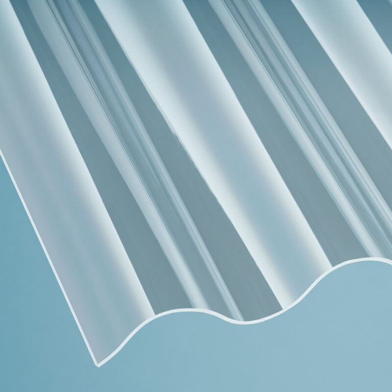 Acryl Lichtplatte | Wellplatte | 130/30 Profil 8 | ca. 3 mm | Breite 1000 mm | glatt | glasklar 1 Acryl Lichtplatte | Wellplatte | 130/30 Profil 8 | ca. 3 mm | Breite 1000 mm | glatt | glasklar