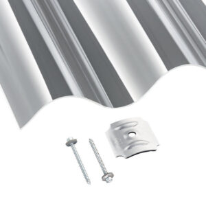 Acryl | Terrassendach-Set | Sinusplatte | 177/51 | Profil 5 | 3 mm | glatt | klar