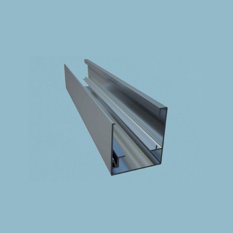 Alu Fuß- und Seitenprofil für 40 mm Hohlkammerpaneele 6000 mm 1 Alu Fuß- und Seitenprofil für 40 mm Hohlkammerpaneele 6000 mm