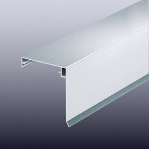 Aluminium Klemmdeckel mit Wetterschenkel | für 80 mm Randprofile | Pressblank