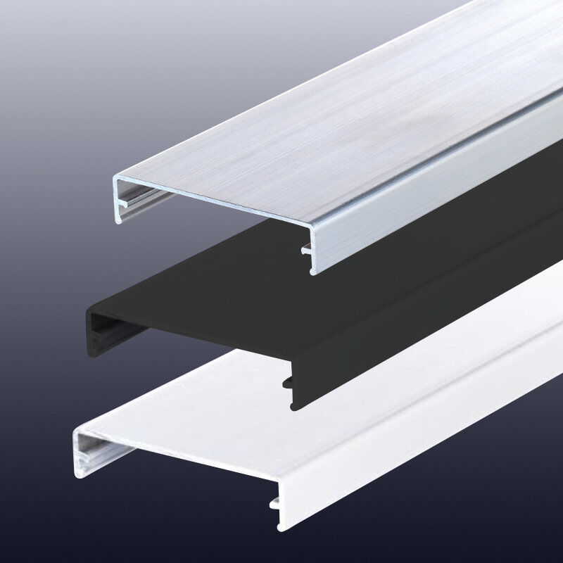Aluminium Klemmdeckel | für 60 mm Verlegeprofile 1 Aluminium Klemmdeckel | für 60 mm Verlegeprofile