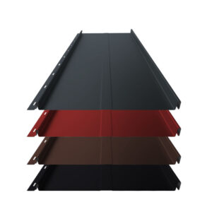 Stehfalz Panel Retro 25 | Dach & Wand | 0,60 mm | Aluminium | Prägung | 340mm Breite | 25 µm Stucco