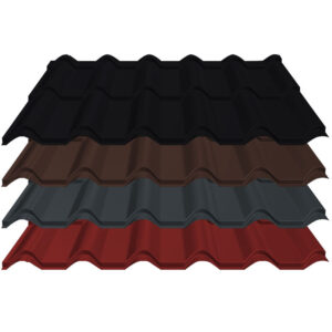 Pfannenblech Diament Eco+ | 0,60 mm | Aluminium | Modullänge 350 mm | 25 µm Stucco