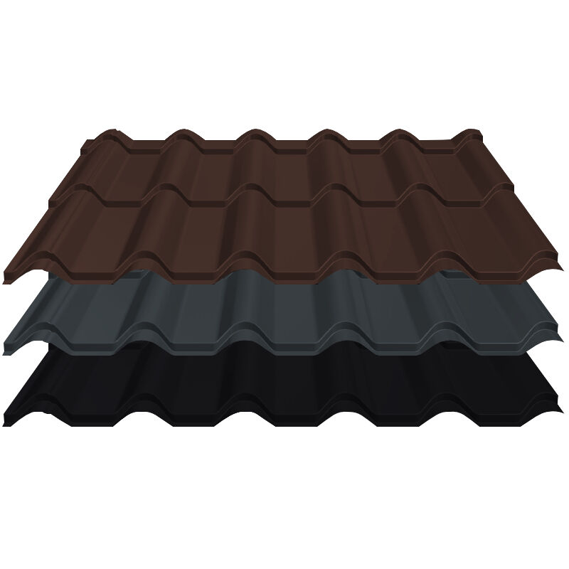 Pfannenblech Diament Eco+ | 0,60 mm | Aluminium | Modullänge 350 mm | 25 µm Matt 1 Pfannenblech Diament Eco+ | 0,60 mm | Aluminium | Modullänge 350 mm | 25 µm Matt