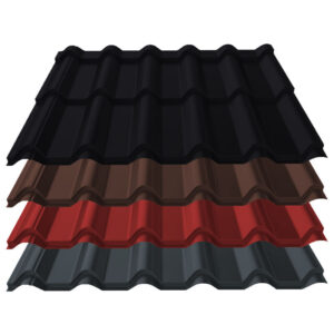 Pfannenblech Diament+ | 0,60 mm | Aluminium | Modullänge 350 mm | 25 µm Stucco