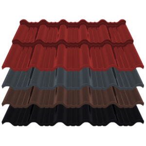 Pfannenblech Enigma | 0,60 mm | Aluminium | Modullänge 350 mm | 25 µm Stucco