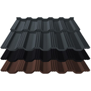 Pfannenblech Germania Simetric | 0,60 mm | Aluminium | Modullänge 350 mm | 25 µm Matt