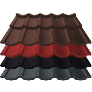 Pfannenblech Talia | 0,60 mm | Aluminium | Modullänge 350 mm | 25 µm Stucco