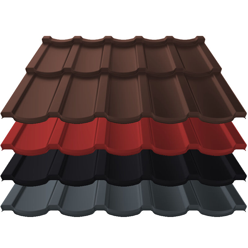 Pfannenmodul Talia | 0,60 mm | Aluminium | Modullänge 350 mm | 25 µm Stucco 1 Pfannenmodul Talia | 0,60 mm | Aluminium | Modullänge 350 mm | 25 µm Stucco