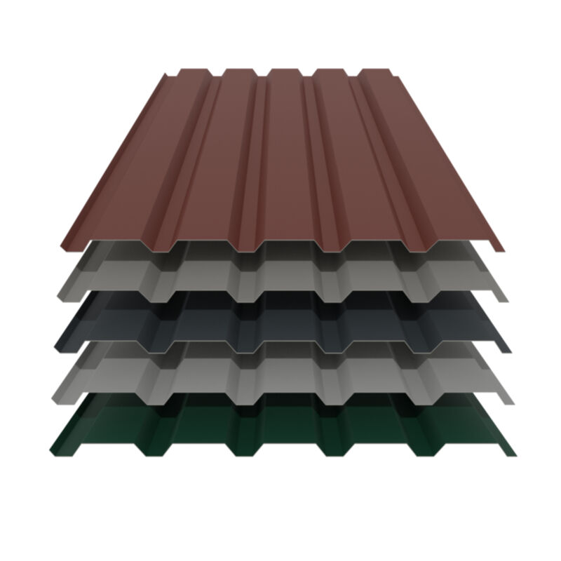 Trapezblech 35/207 | Wand | 0,70 mm | Aluminium | 25 µm Polyester 1 Trapezblech 35/207 | Wand | 0,70 mm | Aluminium | 25 µm Polyester