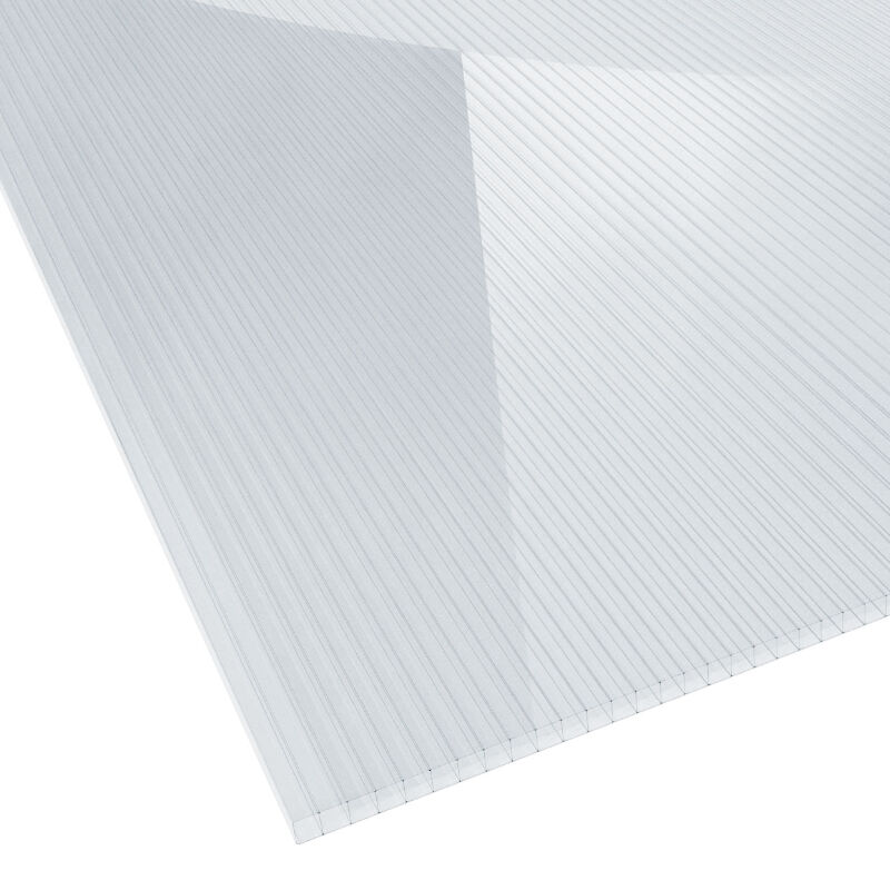 Polycarbonat Doppelstegplatte | 6 mm | Breite 1050 mm | glasklar 1 Polycarbonat Doppelstegplatte | 6 mm | Breite 1050 mm | glasklar