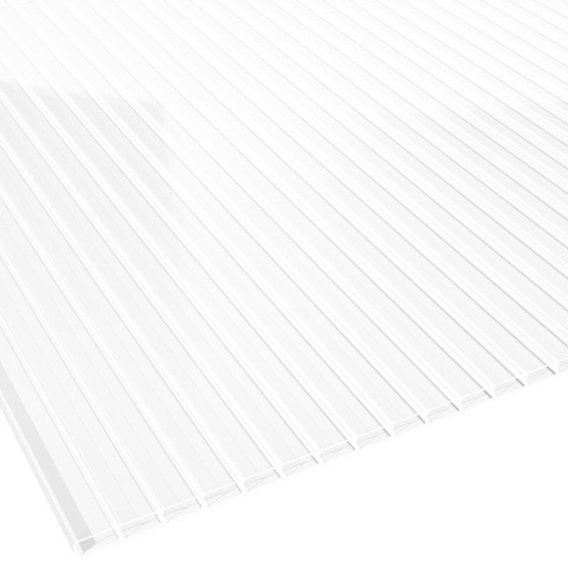 Acrylglas Doppelstegplatte | 16 mm | Breite 1200 mm | opal-weiß 1 Acrylglas Doppelstegplatte | 16 mm | Breite 1200 mm | opal-weiß