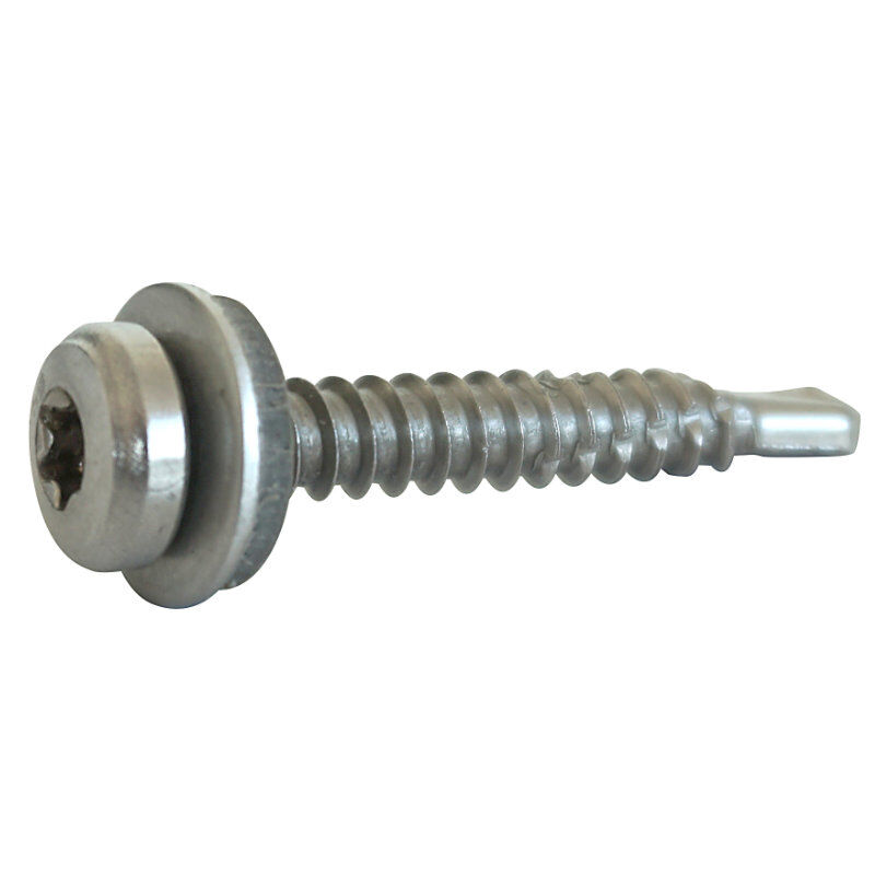 Edelstahlschraube selbstbohrend 4,8x32 mm 100Stk. 1 Edelstahlschraube selbstbohrend 4,8x32 mm 100Stk.