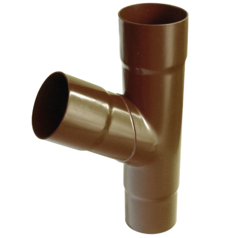 Fallrohrabzweig 60° 75/75 mm für 100 mm Kunststoff Dachrinne 1 Fallrohrabzweig 60° 75/75 mm für 100 mm Kunststoff Dachrinne