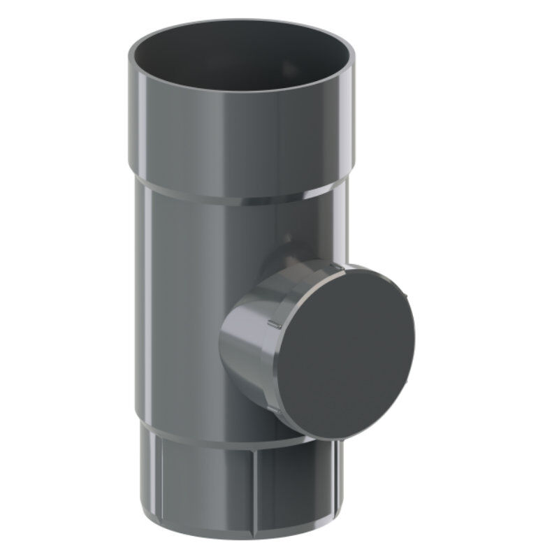 PVC Dachrinnen Revisionsöffnung | Ø 90 mm 1 PVC Dachrinnen Revisionsöffnung | Ø 90 mm