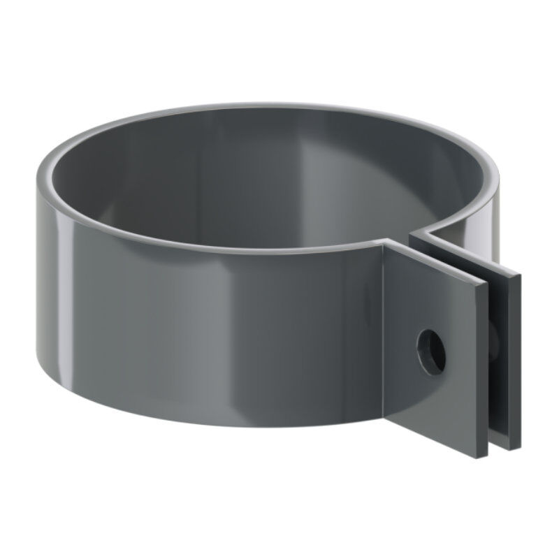 PVC Dachrinnen Rohrschelle | Ø 90 mm 1 PVC Dachrinnen Rohrschelle | Ø 90 mm