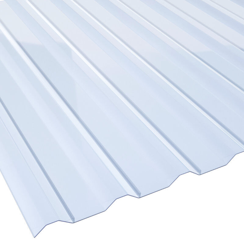 PVC Lichtplatte | BioLine | 20/138LR | 1,4 mm | Breite 1140 mm | glasklar-bläulich 1 PVC Lichtplatte | BioLine | 20/138LR | 1,4 mm | Breite 1140 mm | glasklar-bläulich