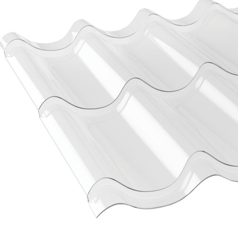 Lichtplatte für Pfannenblech Typ 2 Polycarbonat 800 x 1060 mm 1 Lichtplatte für Pfannenblech Typ 2 Polycarbonat 800 x 1060 mm