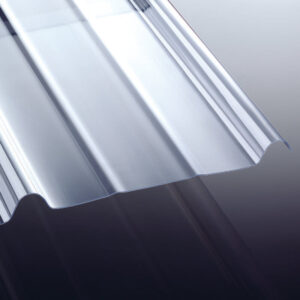 PVC Lichtplatte | NOVAKLAR | Siegener Profil | 283/29 | 1,2 mm | Breite 890 mm | Glatt | glasklar