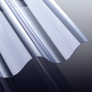 PVC Lichtplatte | NOVAKLAR | Wellplatte | 177/51 Profil 5 | 1,2 mm | Breite 920 mm | Glatt | glasklar