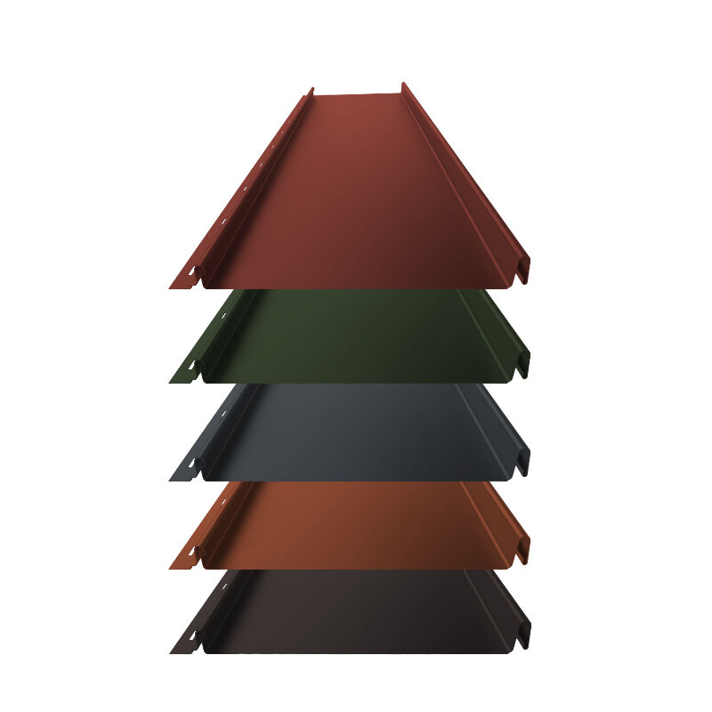 Stehfalz Panel Retro 25 | Dach & Wand | 0,50 mm | Stahl | Glatt | 239 mm Breite | 35 µm ThyssenKrupp Matt 1 Stehfalz Panel Retro 25 | Dach & Wand | 0,50 mm | Stahl | Glatt | 239 mm Breite | 35 µm ThyssenKrupp Matt