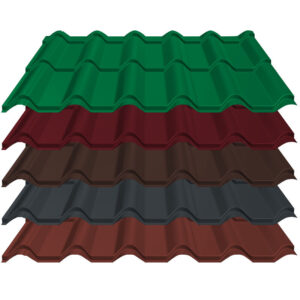 Pfannenblech Diament Eco+ | 0,50 mm | Stahl | Modullänge 350 mm | 25 µm Polyester