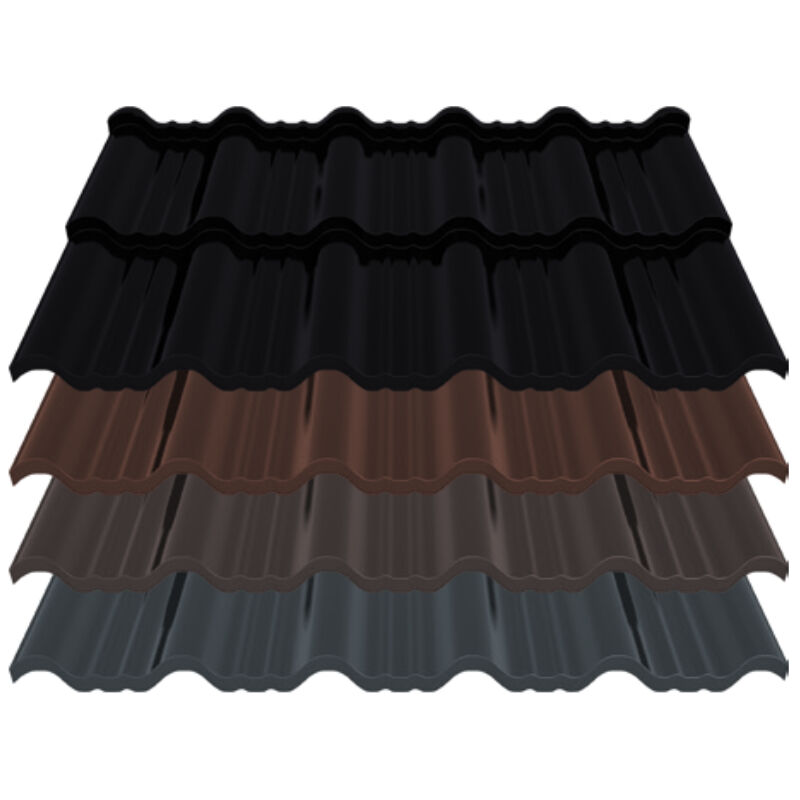 Pfannenblech Enigma | 0,50 mm | Stahl | Modullänge 350 mm | 35 µm Mattpolyester 1 Pfannenblech Enigma | 0,50 mm | Stahl | Modullänge 350 mm | 35 µm Mattpolyester