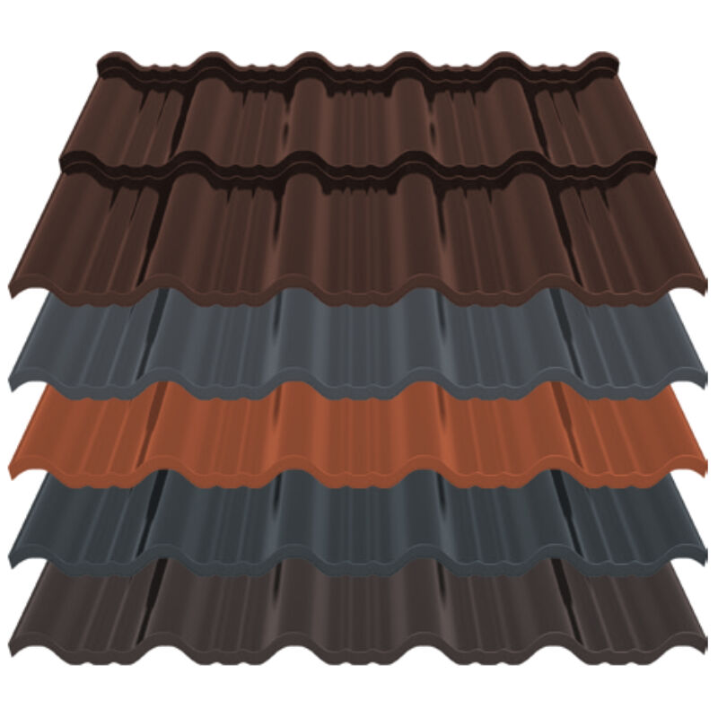 Pfannenblech Enigma | 0,50 mm | Stahl | Modullänge 350 mm | 35 µm ThyssenKrupp Matt 1 Pfannenblech Enigma | 0,50 mm | Stahl | Modullänge 350 mm | 35 µm ThyssenKrupp Matt