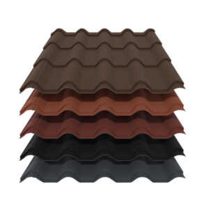 Pfannenblech Typ Europa | 0,50 mm | Stahl | Modullänge 350 mm | 35 µm Mattpolyester