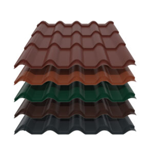 Pfannenblech Typ Europa | 0,50 mm | Stahl | Modullänge 350 mm | 60 µm PURAMID