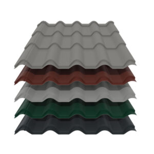 Pfannenblech Typ Europa | 0,70 mm | Aluminium | Modullänge 350 mm | 25 µm Polyester