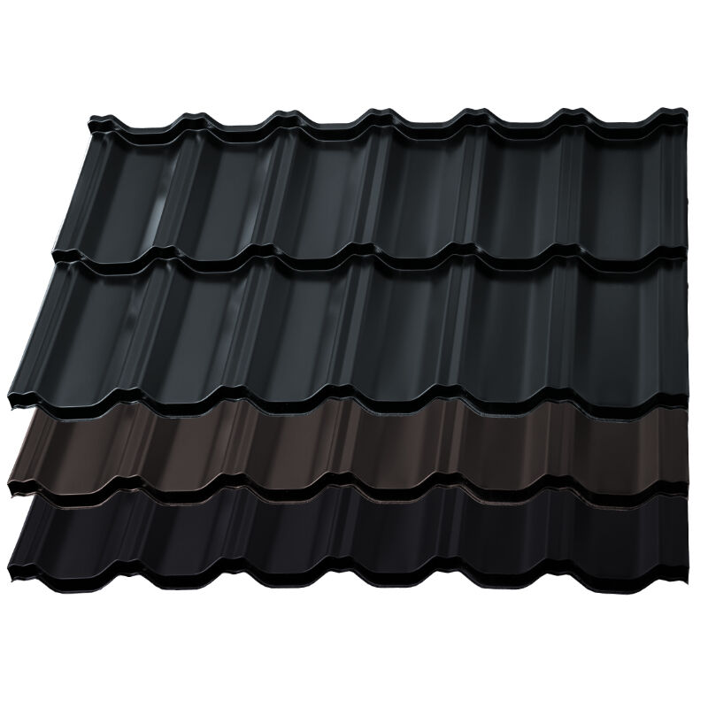 Pfannenblech German Simetric | 0,50 mm | Stahl | Modullänge 350 mm | 50 µm ThyssenKrupp Matt Premium 1 Pfannenblech German Simetric | 0,50 mm | Stahl | Modullänge 350 mm | 50 µm ThyssenKrupp Matt Premium