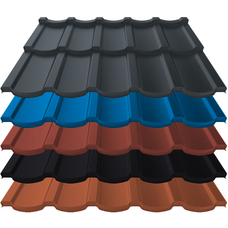 Pfannenmodul Talia | 0,50 mm | Stahl | Modullänge 350 mm | 25 µm Polyester 1 Pfannenmodul Talia | 0,50 mm | Stahl | Modullänge 350 mm | 25 µm Polyester