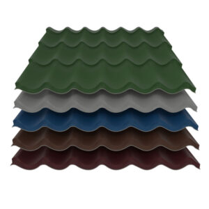 Pfannenblech Typ 2 | 0,50 mm | Stahl | Modullänge 350 mm | 25 µm Polyester