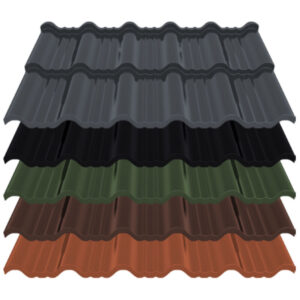 Pfannenmodul Enigma | 0,50 mm | Stahl | Modullänge 350 mm | 25 µm ThyssenKrupp Polyester