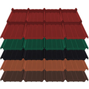 Pfannenmodul Estima | 0,50 mm | Stahl | Modullänge 350 mm | 25 µm ThyssenKrupp Polyester