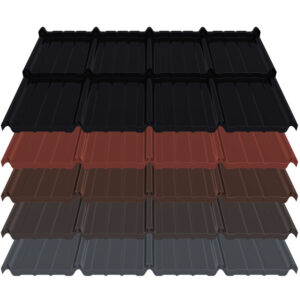 Pfannenmodul Estima | 0,50 mm | Stahl | Modullänge 350 mm | 35 µm ThyssenKrupp Matt