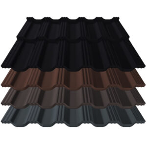 Pfannenmodul Germania Simetric | 0,50 mm | Stahl | Modullänge 350 mm | 35 µm Mattpolyester