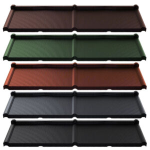 Pfannenmodul Kuga | 0,50 mm | Stahl | Modullänge 350 mm | 35 µm ThyssenKrupp Matt