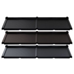 Pfannenmodul Kuga | 0,50 mm | Stahl | Modullänge 350 mm | 50 µm ThyssenKrupp Matt Premium