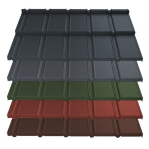 Pfannenmodul Trend | 0,50 mm | Stahl | Modullänge 350 mm | 35 µm ThyssenKrupp Matt