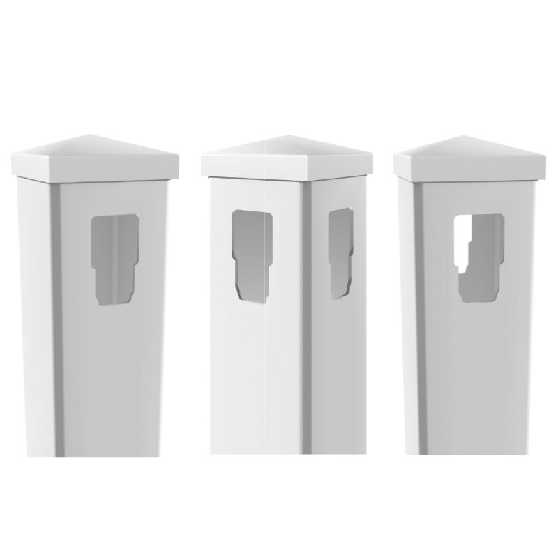 Pfosten Kunststoff | 12,7 x 12,7 cm | ELDORADO | weiß 1 Pfosten Kunststoff | 12,7 x 12,7 cm | ELDORADO | weiß