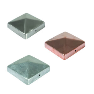 Pfostenabdeckung | Metall Pyramide | 9 x 9 cm