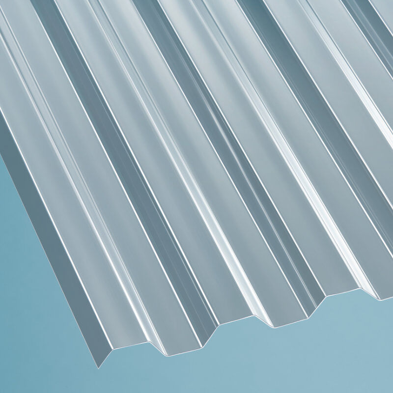 Polycarbonat Lichtplatte | Spundwand | 76/18 | 1,3 mm | Breite 1045 mm | glasklar 1 Polycarbonat Lichtplatte | Spundwand | 76/18 | 1,3 mm | Breite 1045 mm | glasklar
