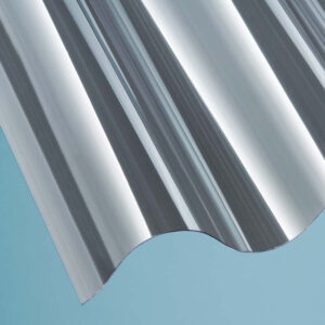 Polycarbonat Lichtplatte | Wellplatte | 177/51 Profil 6 | 0,8 mm | Breite 1100 mm | glasklar