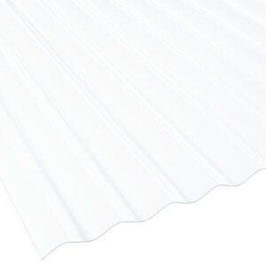 Polycarbonat Lichtplatte | Wellplatte | 76/18 | 0,9 mm | Breite 1116 mm | opal-weiß